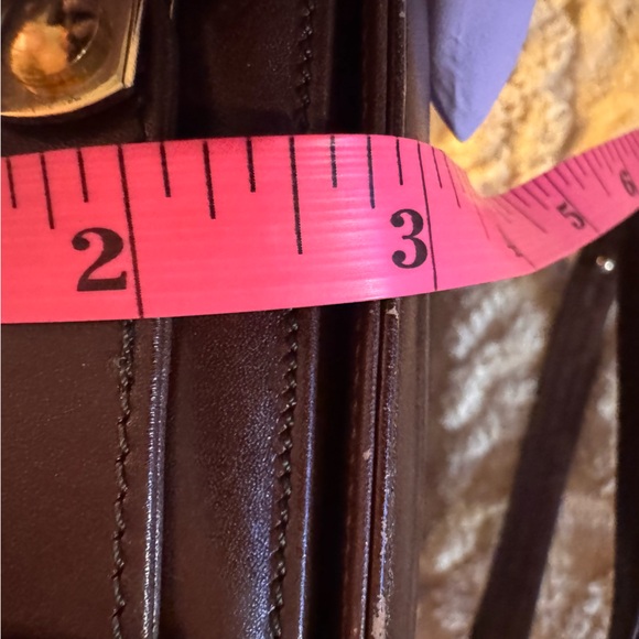 Vintage Lanvin Paris Brown Leather Flap Shoulder Bag | JL Logo | 80s 90s - Picture 14 of 15